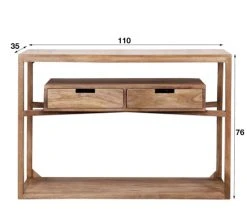 Mathi Design Consoles Et Drapiers Console En Bois L 110 -Marquee Magasin console en bois l 110 8