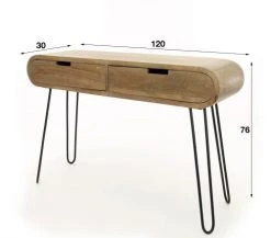 Mathi Design Consoles Et Drapiers Console En Bois L120 -Marquee Magasin console en bois l120 5