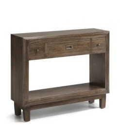 MOYCOR Consoles Et Drapiers Console En Bois Marron L 100 Cm