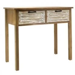 Aubry Gaspard Consoles Et Drapiers Console En Bois Naturel Et Cérusé Ancenia