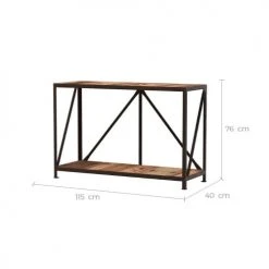 Rendez Vous Déco Consoles Et Drapiers Console En Bois Recyclé Et Métal -Marquee Magasin console en bois recycle et metal 2