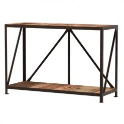 Rendez Vous Déco Consoles Et Drapiers Console En Bois Recyclé Et Métal -Marquee Magasin console en bois recycle et metal 5