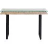 Kare Design Consoles Et Drapiers Console En Bois Recyclé Sculpté, Acier Et Verre -Marquee Magasin console en bois recycle sculpte acier et verre