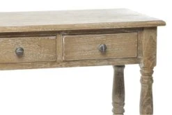 Hellin Consoles Et Drapiers Console En Bois Vieilli 3 Tiroirs 1 Tablette -Marquee Magasin console en bois vieilli 3 tiroirs 1 tablette 1