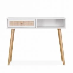 Alice's Garden Consoles Et Drapiers Console En Cannage Blanche -Marquee Magasin console en cannage blanche 2