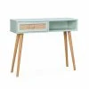 Alice's Garden Consoles Et Drapiers Console En Cannage Vert Céladon -Marquee Magasin console en cannage vert celadon