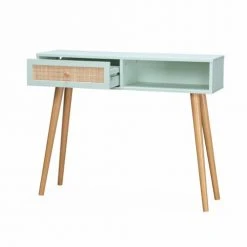 Alice's Garden Consoles Et Drapiers Console En Cannage Vert Céladon -Marquee Magasin console en cannage vert celadon 2