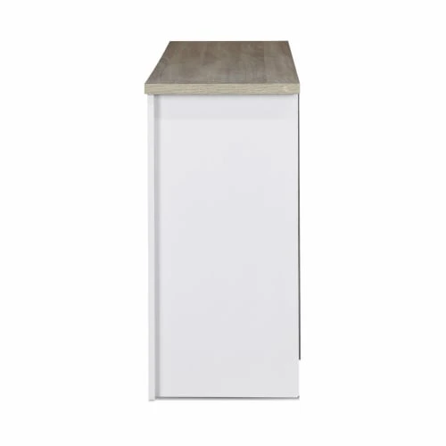 Alice's Garden Consoles Et Drapiers Console En Décor Bois Blanc Avec 2 Tiroirs De Rangement 6 Alice's Garden Consoles Et Drapiers Console En Décor Bois Blanc Avec 2 Tiroirs De Rangement – Image 4