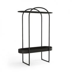 Potiron Paris Consoles Et Drapiers Console En Métal 2 Plateaux Noir -Marquee Magasin console en metal 2 plateaux noir 2