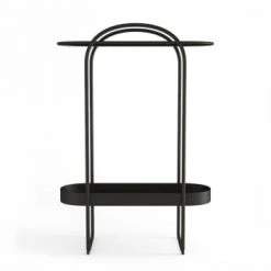 Potiron Paris Consoles Et Drapiers Console En Métal 2 Plateaux Noir -Marquee Magasin console en metal 2 plateaux noir 5