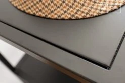 PIB Consoles Et Drapiers Console En Métal Bois Et Marbre Noir -Marquee Magasin console en metal bois et marbre noir 4