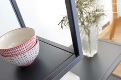 PIB Consoles Et Drapiers Console En Métal Bois Et Marbre Noir -Marquee Magasin console en metal bois et marbre noir 5