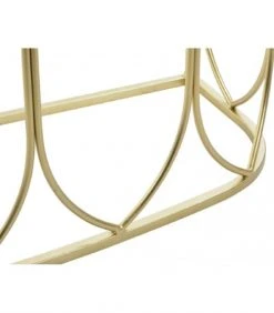 Wadiga Consoles Et Drapiers Console En Métal Doré Et Plateau Miroir L106cm -Marquee Magasin console en metal dore et plateau miroir l106cm 2