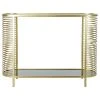 Wadiga Consoles Et Drapiers Console En Métal Doré Mat Et 2 Plateaux En Verre Fumé 106.5x32x79.5cm 1 Wadiga Consoles Et Drapiers Console En Métal Doré Mat Et 2 Plateaux En Verre Fumé 106.5x32x79.5cm -Marquee Magasin console en metal dore mat et 2 plateaux en verre fume 106 5x32x79 5cm