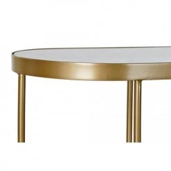 Wadiga Consoles Et Drapiers Console En Métal Doré Mat Et Plateau En Verre Fumé 100,5x32x75cm -Marquee Magasin console en metal dore mat et plateau en verre fume 100 5x32x75cm 3