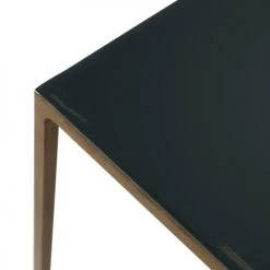 Zago Consoles Et Drapiers Console En Métal Gris Bleu Et Laiton De 100 Cm Olia -Marquee Magasin console en metal gris bleu et laiton de 100 cm olia 4