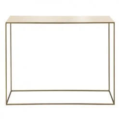 Zago Consoles Et Drapiers Console En Métal Ivoire Et Laiton De 100 Cm Olia
