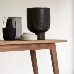 Tikamoon Consoles Et Drapiers Console En Noyer Massif -Marquee Magasin console en noyer massif 1