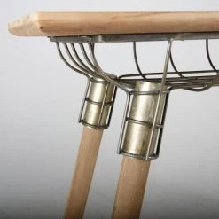 Aubry Gaspard Consoles Et Drapiers Console En Pin Et Métal -Marquee Magasin console en pin et metal 2