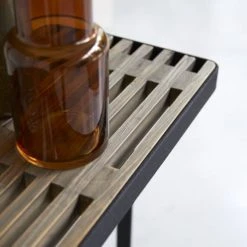 Tikamoon Consoles Et Drapiers Console En Pin Massif Et Métal -Marquee Magasin console en pin massif et metal 4