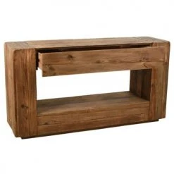 Aubry Gaspard Consoles Et Drapiers Console En Pin Recyclé -Marquee Magasin console en pin recycle 1