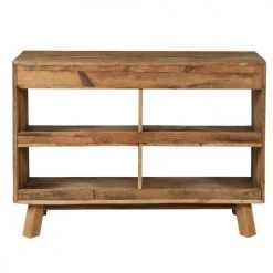 Grenier Alpin Consoles Et Drapiers Console En Pin Recyclé 4 Niches Et 2 Tiroirs -Marquee Magasin console en pin recycle 4 niches et 2 tiroirs 3