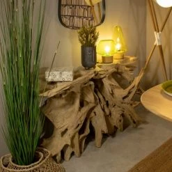 Now’s Home Consoles Et Drapiers Console En Racine De Teck Massif -Marquee Magasin console en racine de teck massif 1