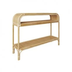 Rendez Vous Déco Consoles Et Drapiers Console En Rotin 2 étagères