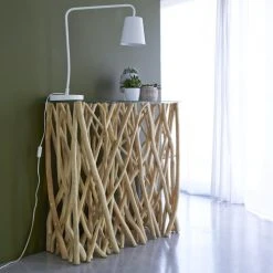 Tikamoon Consoles Et Drapiers Console En Teck Massif -Marquee Magasin console en teck massif 16