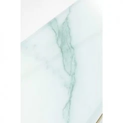 Kare Design Consoles Et Drapiers Console En Verre Effet Marbre Et Acier Doré -Marquee Magasin console en verre effet marbre et acier dore 2