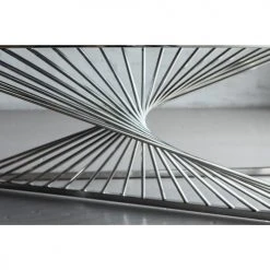 Kare Design Consoles Et Drapiers Console En Verre Et Acier Chromé -Marquee Magasin console en verre et acier chrome 2