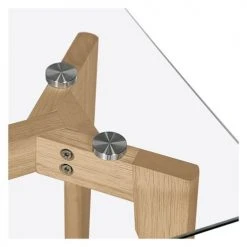 Rendez Vous Déco Consoles Et Drapiers Console En Verre Et Bois D'hévéa -Marquee Magasin console en verre et bois d hevea 3