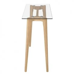 Rendez Vous Déco Consoles Et Drapiers Console En Verre Et Bois D'hévéa -Marquee Magasin console en verre et bois d hevea 5