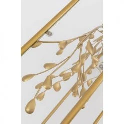 Kare Design Consoles Et Drapiers Console En Verre Et Branches En Acier Doré -Marquee Magasin console en verre et branches en acier dore 2