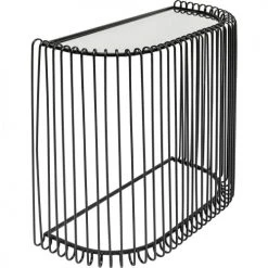 Kare Design Consoles Et Drapiers Console En Verre Miroir Et Acier -Marquee Magasin console en verre miroir et acier 1