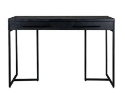 Dutchbone Consoles Et Drapiers Console Et Table Bois Et Acier Noir L120