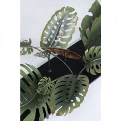 Kare Design Consoles Et Drapiers Console Feuilles Tropicales En Verre Et Acier -Marquee Magasin console feuilles tropicales en verre et acier 1