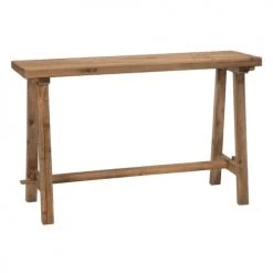 Altobuy Consoles Et Drapiers Console L.130cm Bois Massif Naturel Aspect Vieilli