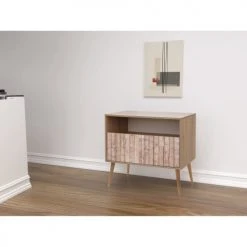 Toilinux Consoles Et Drapiers Console L. 90 X H. 86 Cm Marron -Marquee Magasin console l 90 x h 86 cm marron 2