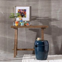 Altobuy Consoles Et Drapiers Console L.98cm Bois Massif Naturel Aspect Vieilli -Marquee Magasin console l 98cm bois massif naturel aspect vieilli 1