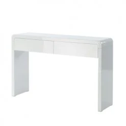 Baita Consoles Et Drapiers Console Laqué Blanc Brillant 2 Tiroirs -Marquee Magasin console laque blanc brillant 2 tiroirs 2