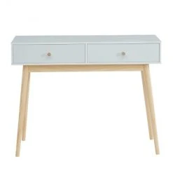 Baita Consoles Et Drapiers Console Laqué Blanc Mat 2 Tiroirs 100cm