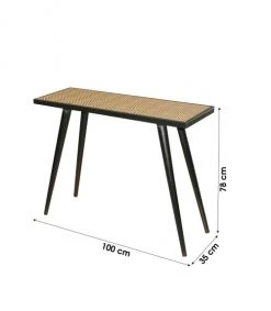 Calicosy Consoles Et Drapiers Console Marron Et Noir Motif Chevron -Marquee Magasin console marron et noir motif chevron 3