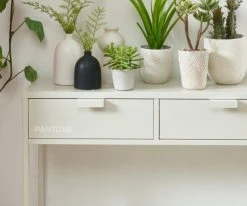 Pantone Consoles Et Drapiers Console Métal Beige Sable 100cm -Marquee Magasin console metal beige sable 100cm 4