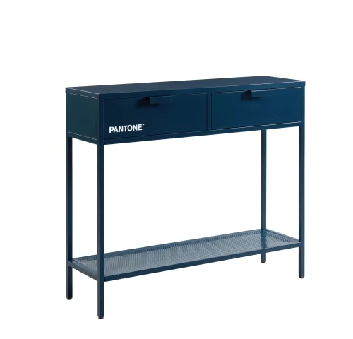 Pantone Consoles Et Drapiers Console Métal Bleu Nuit 100cm 5 Pantone Consoles Et Drapiers Console Métal Bleu Nuit 100cm – Image 3