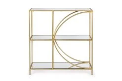 Hellin Consoles Et Drapiers Console Métal Doré Et Verre