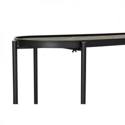 Wadiga Consoles Et Drapiers Console Métal Et Bois Noir Tropicale - 120x41x80cm -Marquee Magasin console metal et bois noir tropicale 120x41x80cm 3