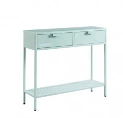 Pantone Consoles Et Drapiers Console Métal Vert Menthe 100cm -Marquee Magasin console metal vert menthe 100cm 2
