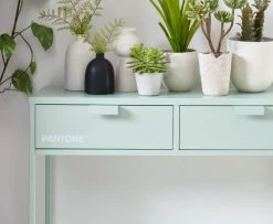 Pantone Consoles Et Drapiers Console Métal Vert Menthe 100cm -Marquee Magasin console metal vert menthe 100cm 4