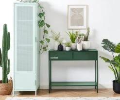 Marquee Magasin -Marquee Magasin console metal vert olive 100cm 1